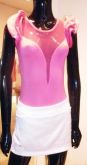 Body Com Decote em Tule