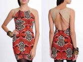 Vestido Estampa de Cobra